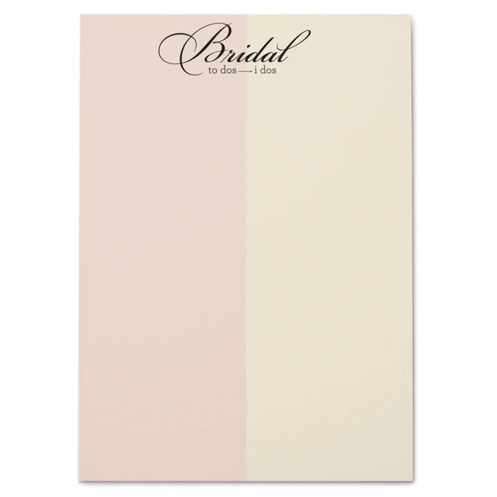 SNOW & GRAHAM Bridal Note Pad!